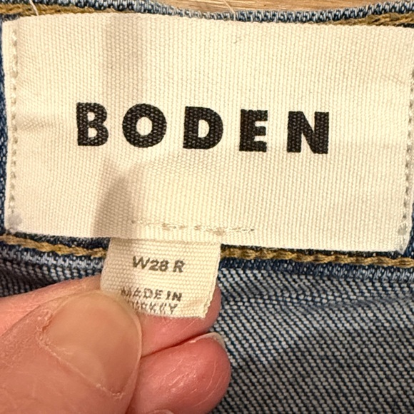 Boden High Rise Wide Leg Jeans Mid Vintage | size 28 - Picture 4 of 10